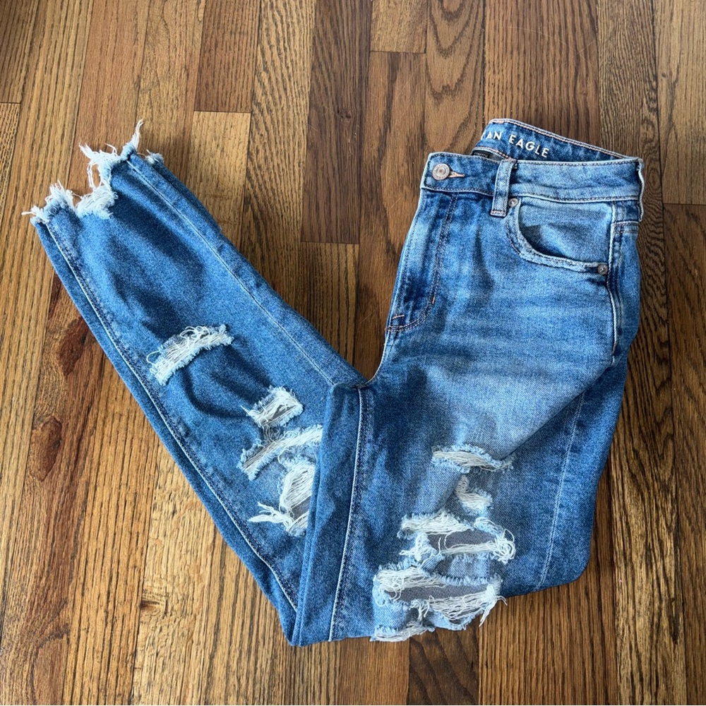 American Eagle Outfitters Women’s Stretch Mom Jeans Size 0 Regular